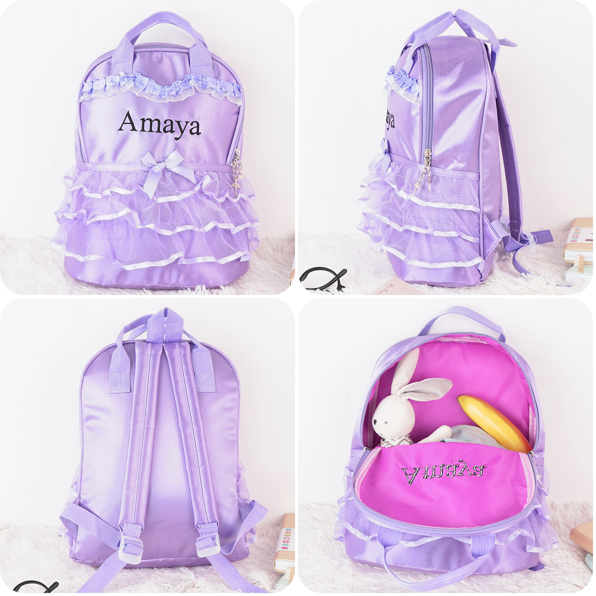 Personalized Embroidery  Kid Ballerina Dance Backpack