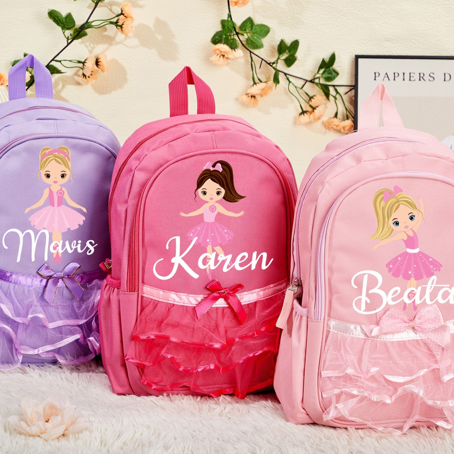 Personalized Kid Ballerina Dance Backpack