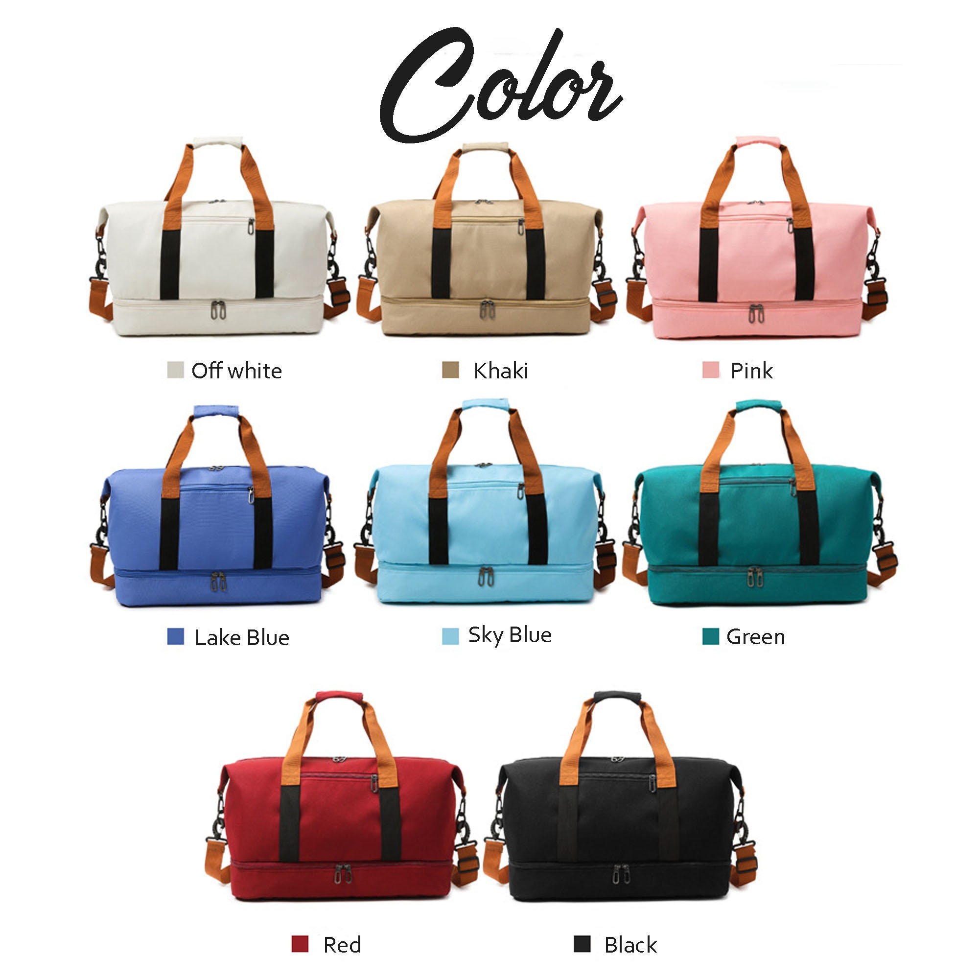 Personalized Embroidery Oxford Fabric Duffle Bag