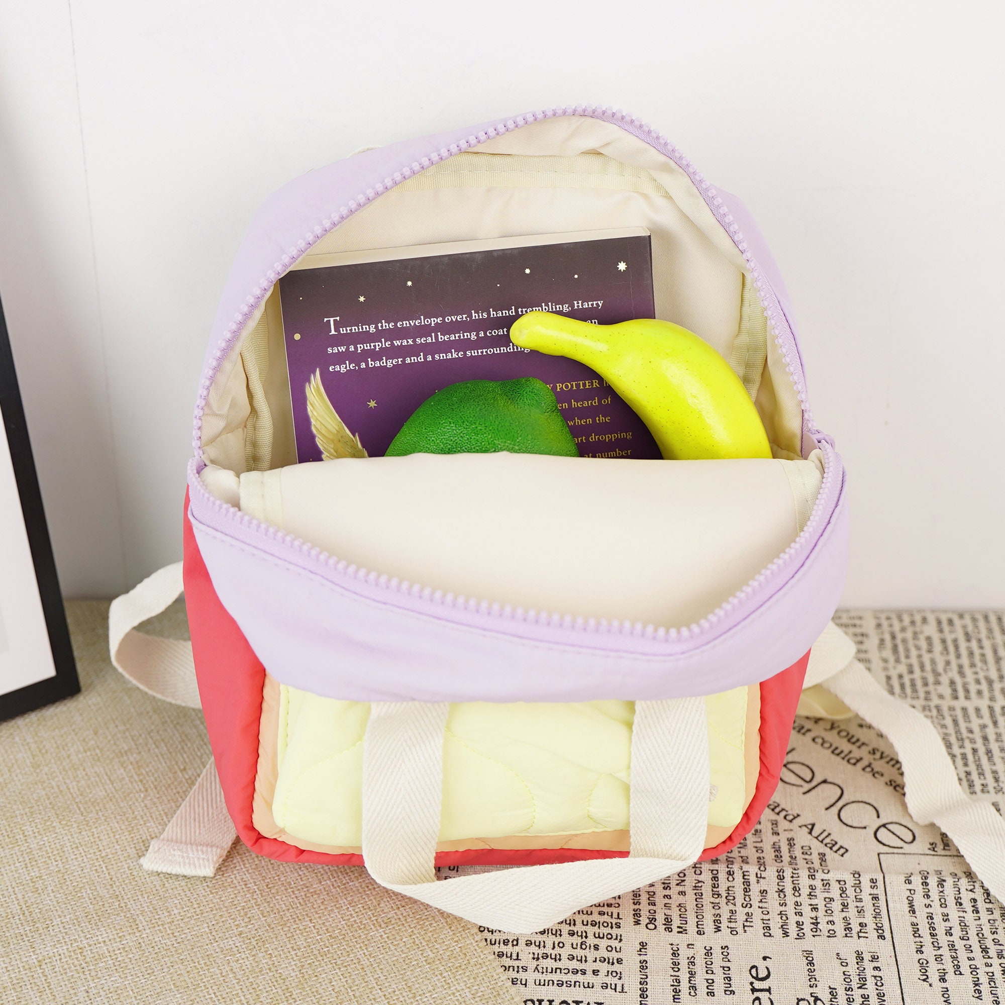 Personalized Embroidery Kid Pop Color Backpack