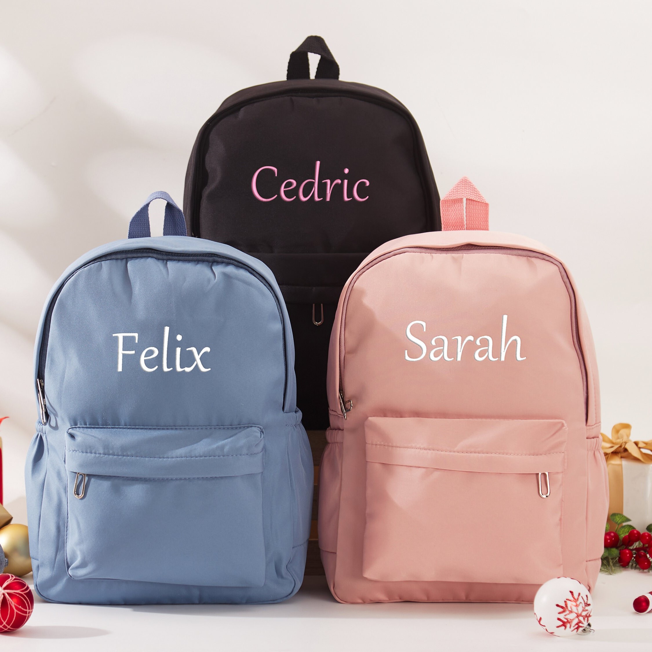 Personalized Embroidery Kids Color School Backpack