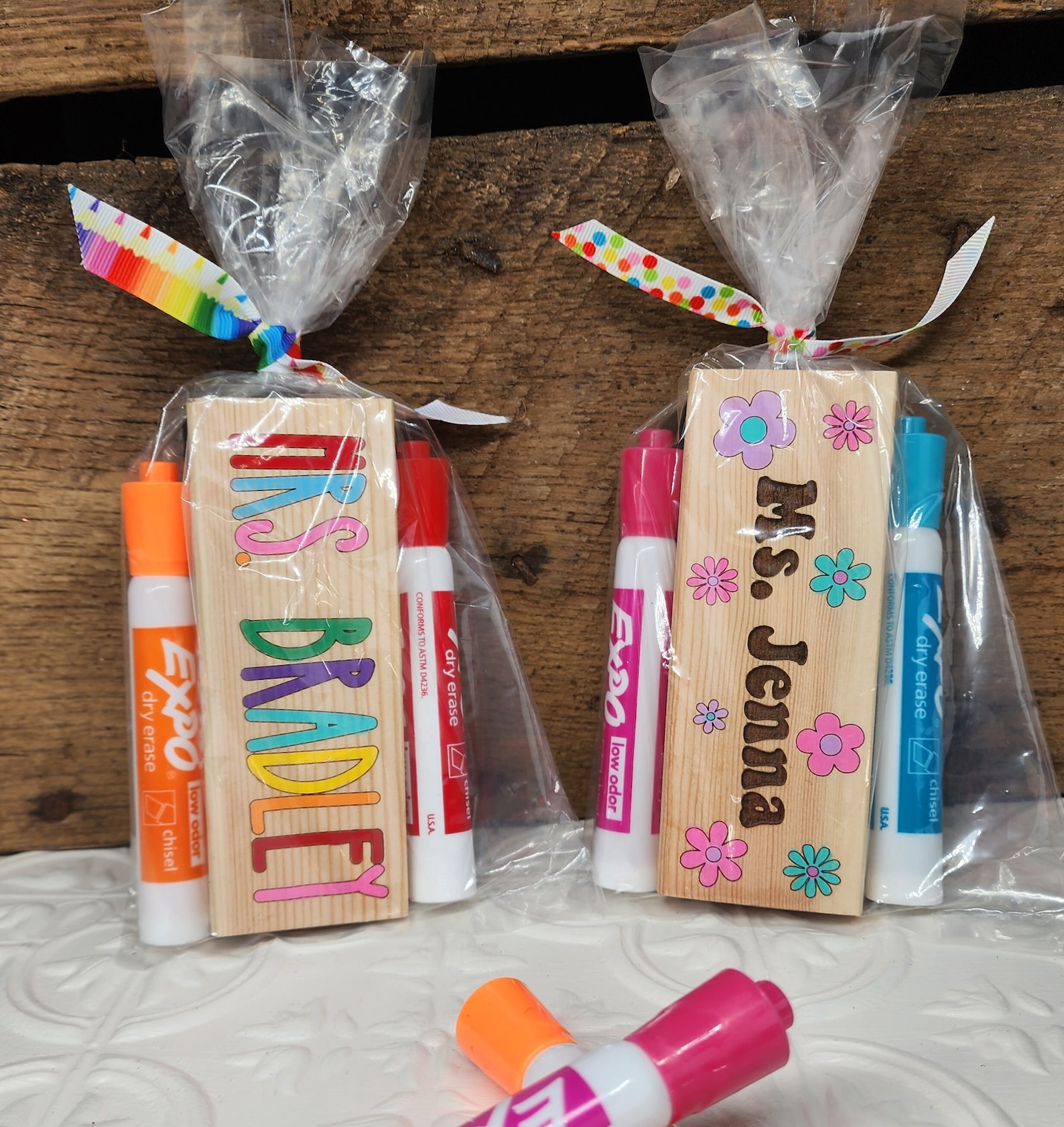 Personalized Teacher Whiteboard/Chalkboard Eraser Gift Set