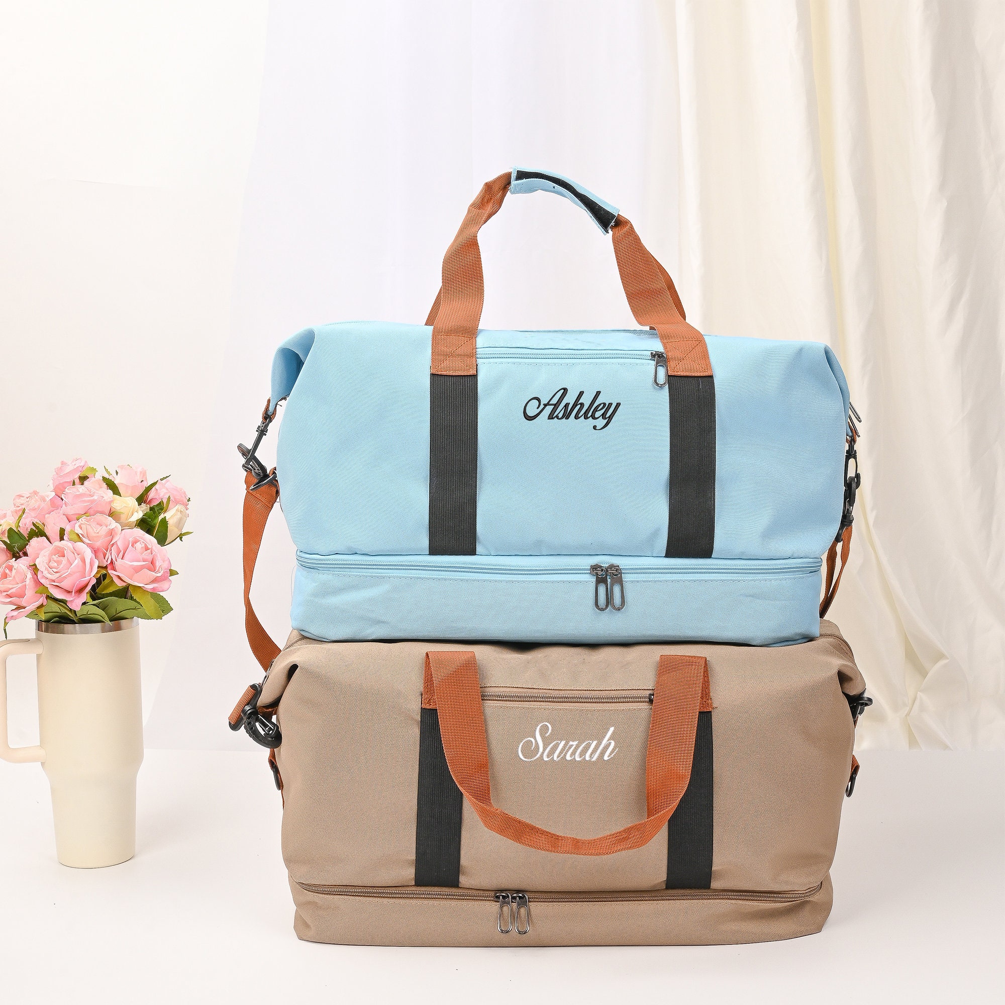 Personalized Embroidery Oxford Fabric Duffle Bag