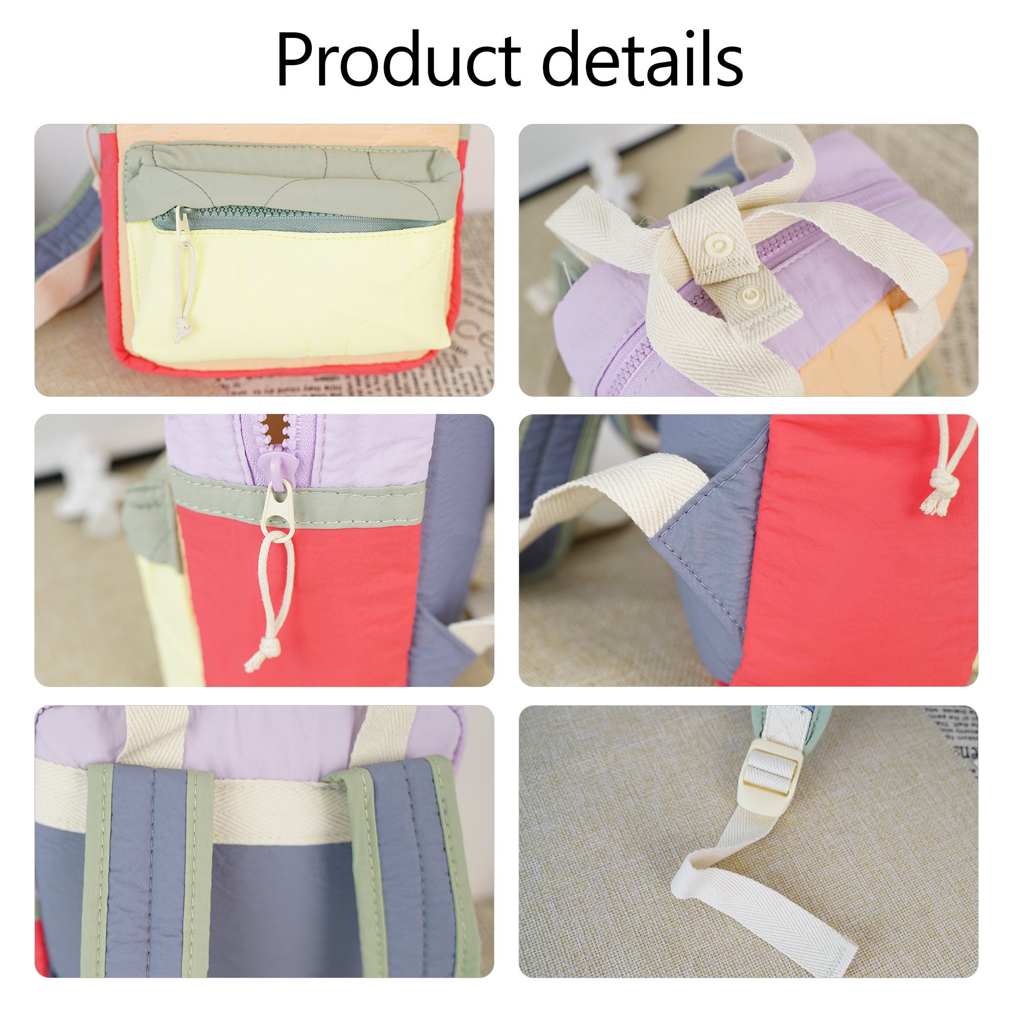 Personalized Embroidery Kid Pop Color Backpack