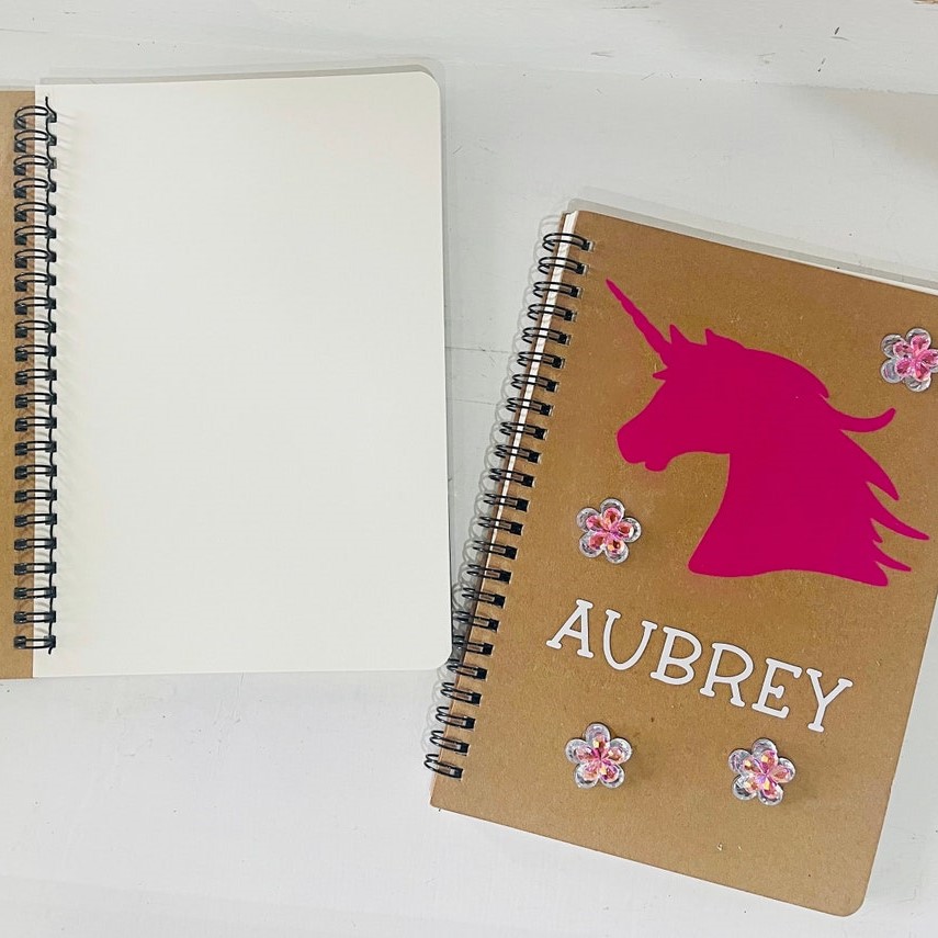Personalized Unicorn Notebook and Pen Set for Kids | CWToy07