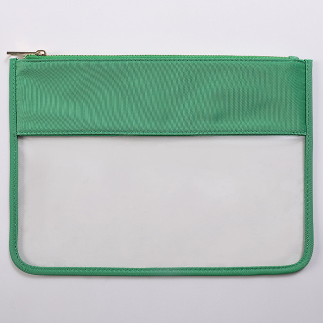 Personalized Chenille Patch Clear Pouch Cosmetic Bag