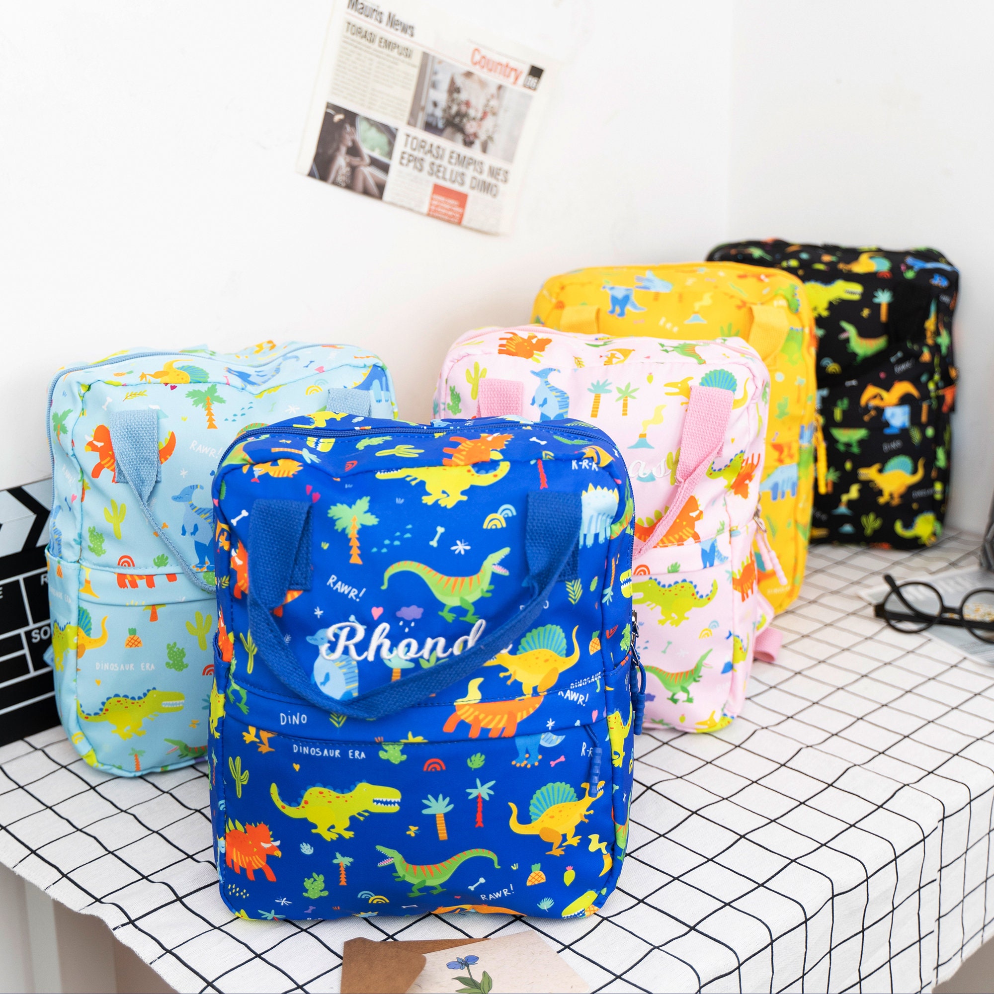 Personalized Dinosaur Back to School Backpack