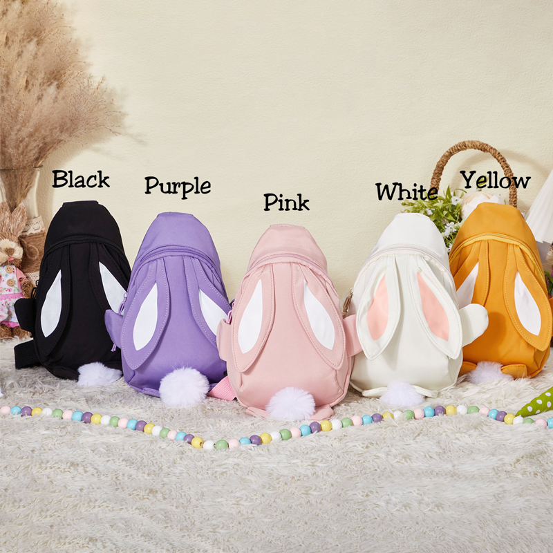 Personalized Embroidered Kids Bunny Crossbody Bag