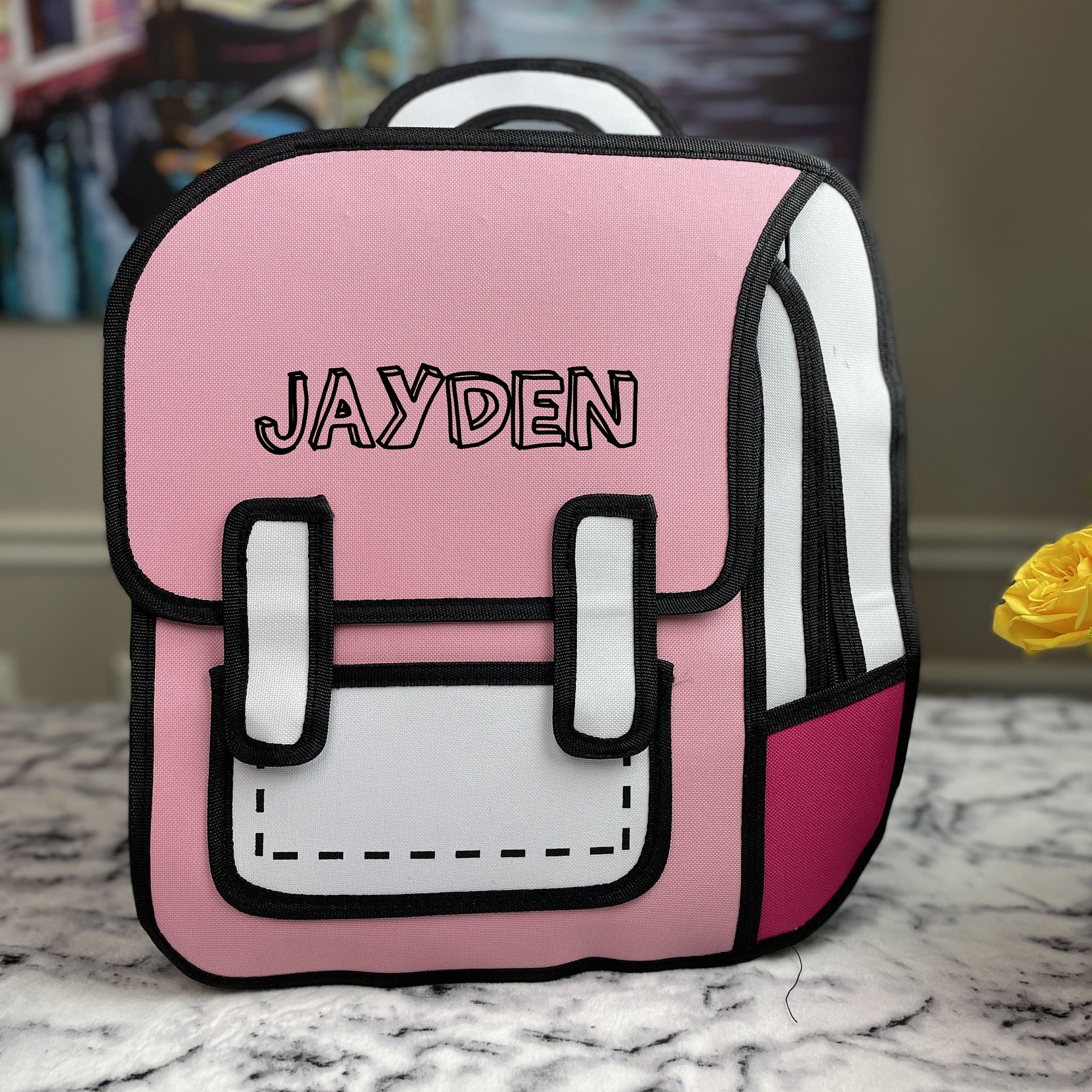 Personalized Color Comic School Backpack