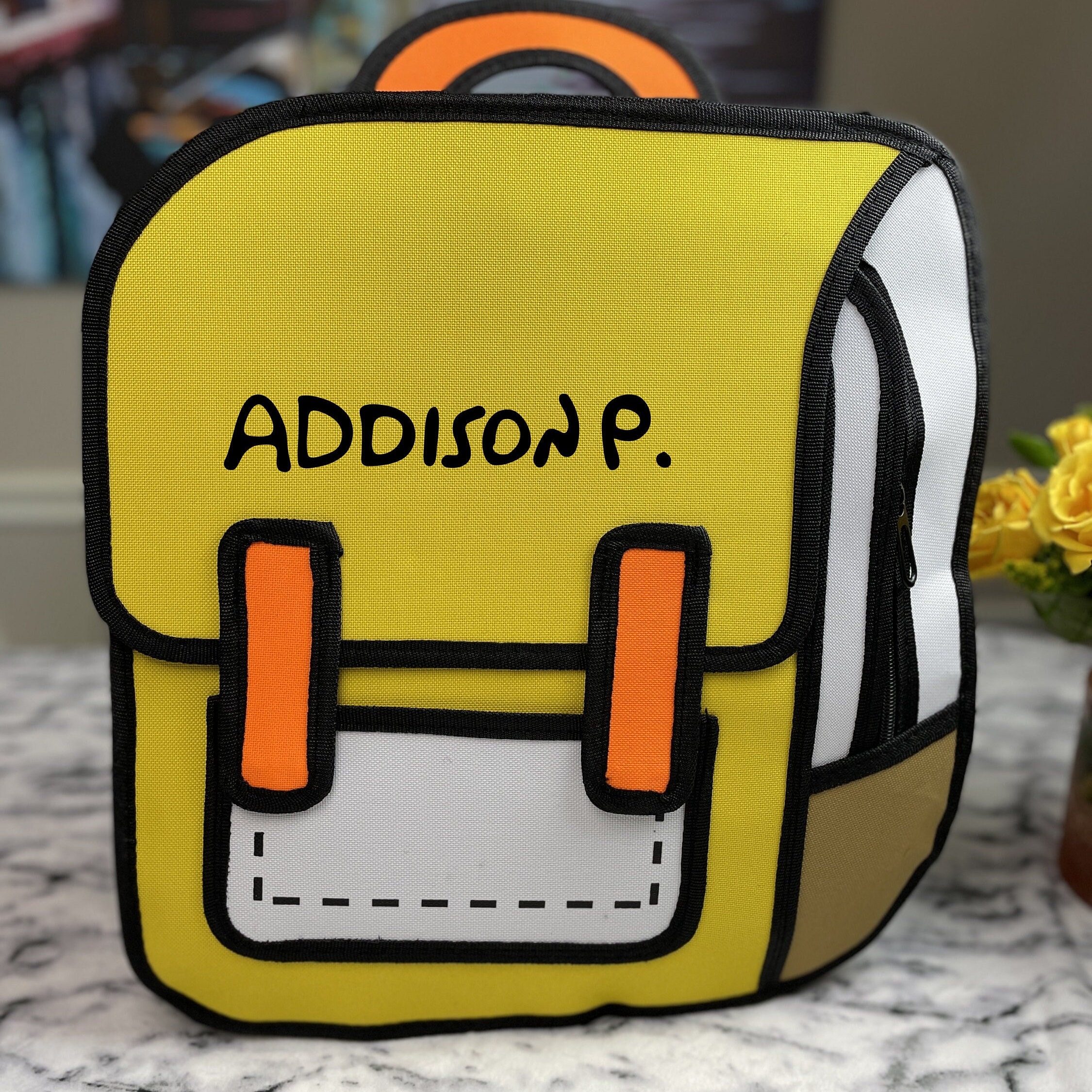 Personalized Color Comic School Backpack