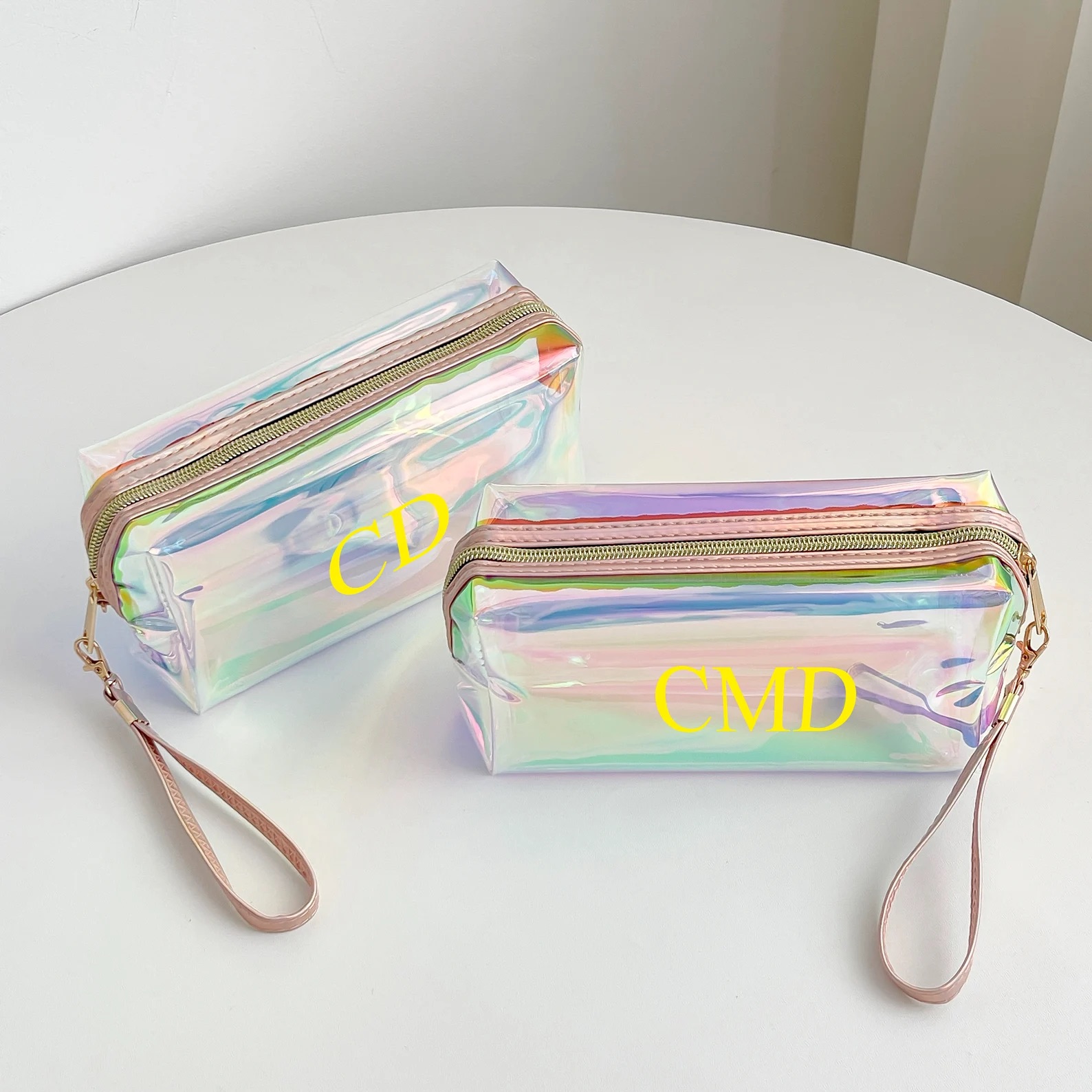 Personalized PVC Magic Laser Clear Toiletry Bag