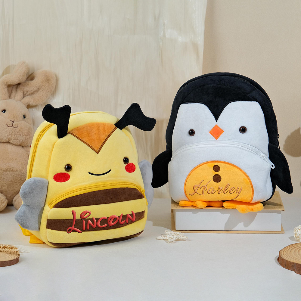 Personalized Embroidery Cartoon Animals Backpack