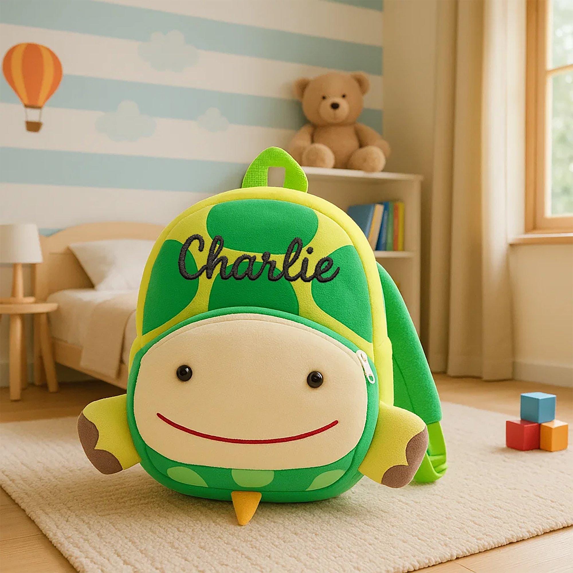 Personalized Cute Turtle Animals Toddler Backpack