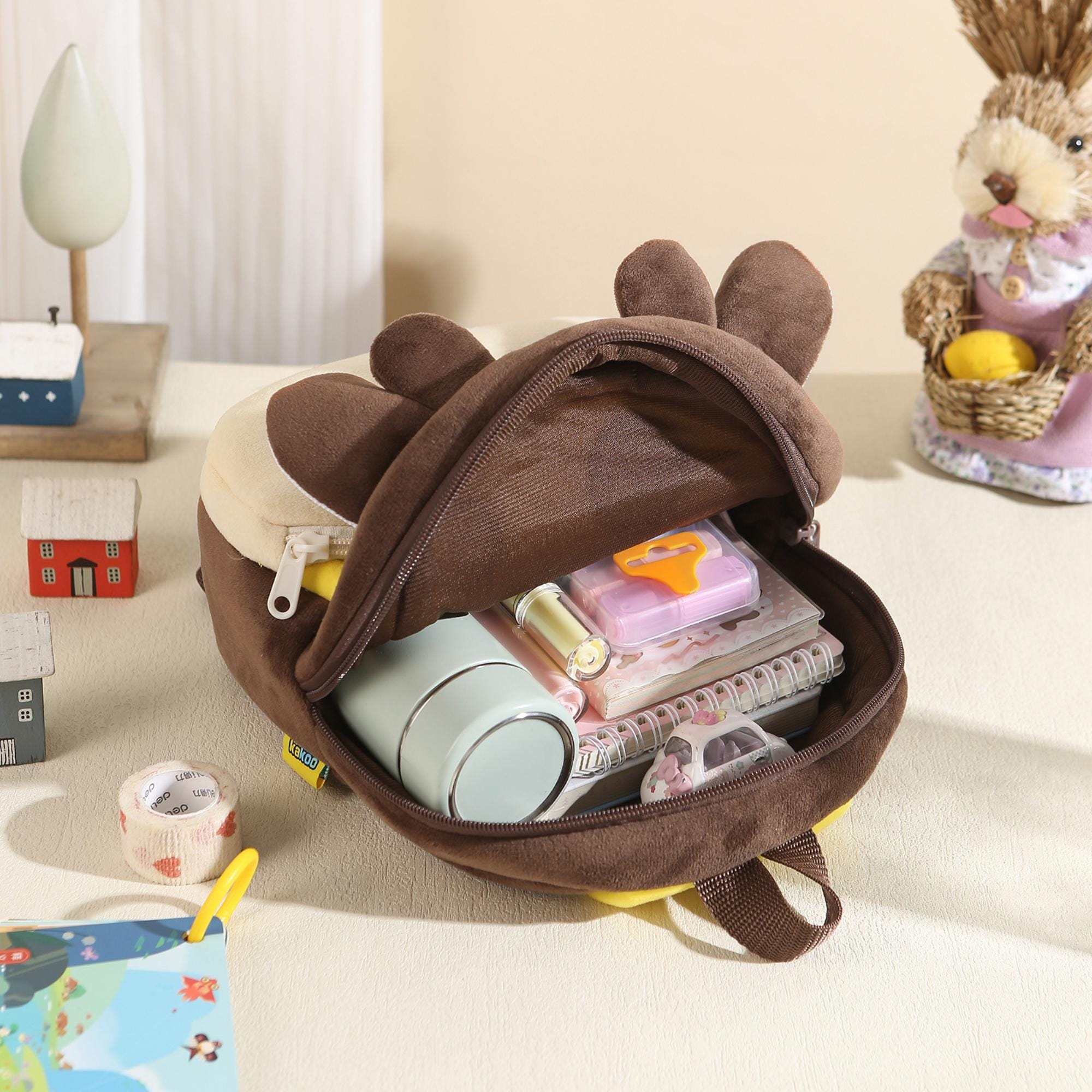 Personalized Cute Giraffe Animals Toddler Backpack