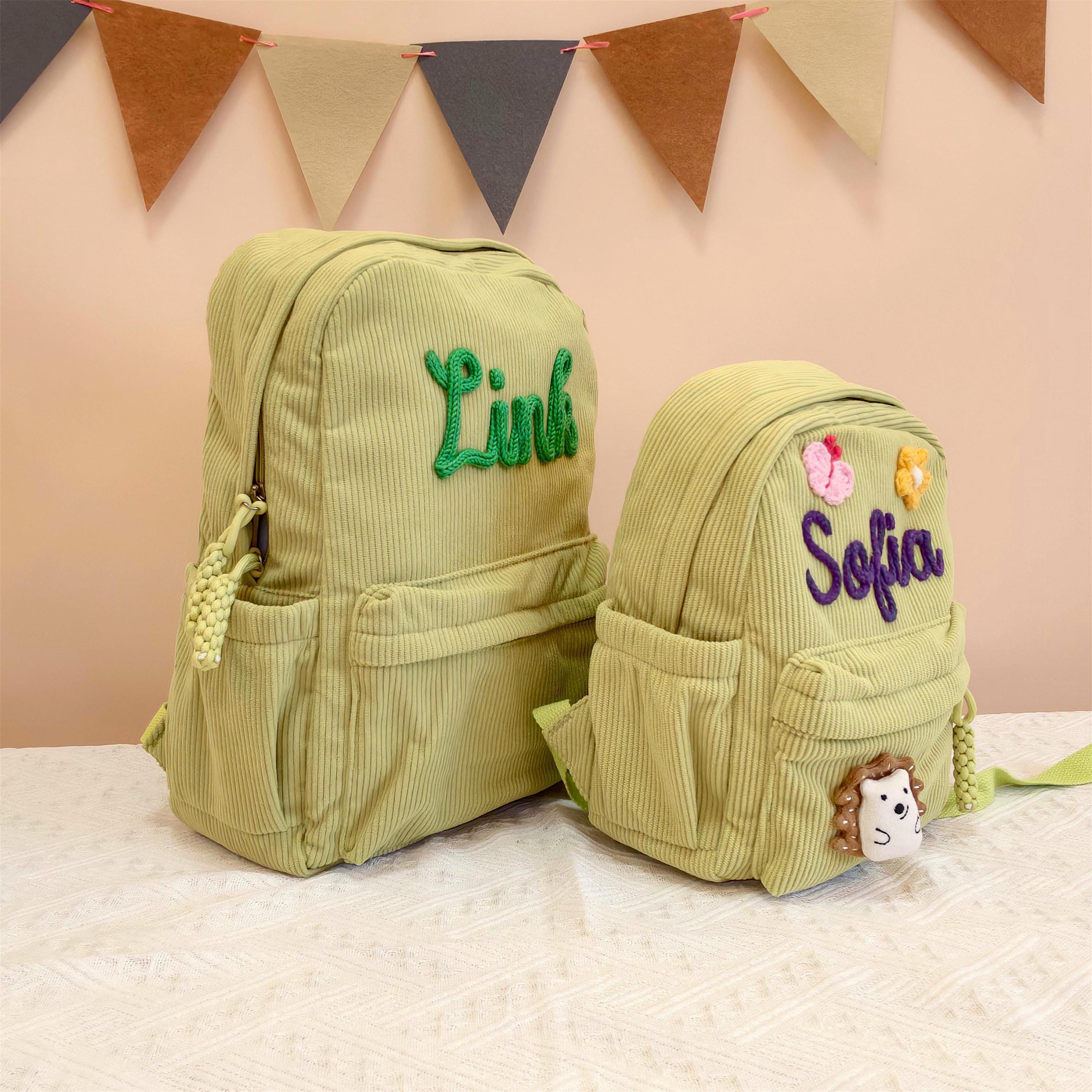 Personalized Hand Embroidery Lovely School Backpack