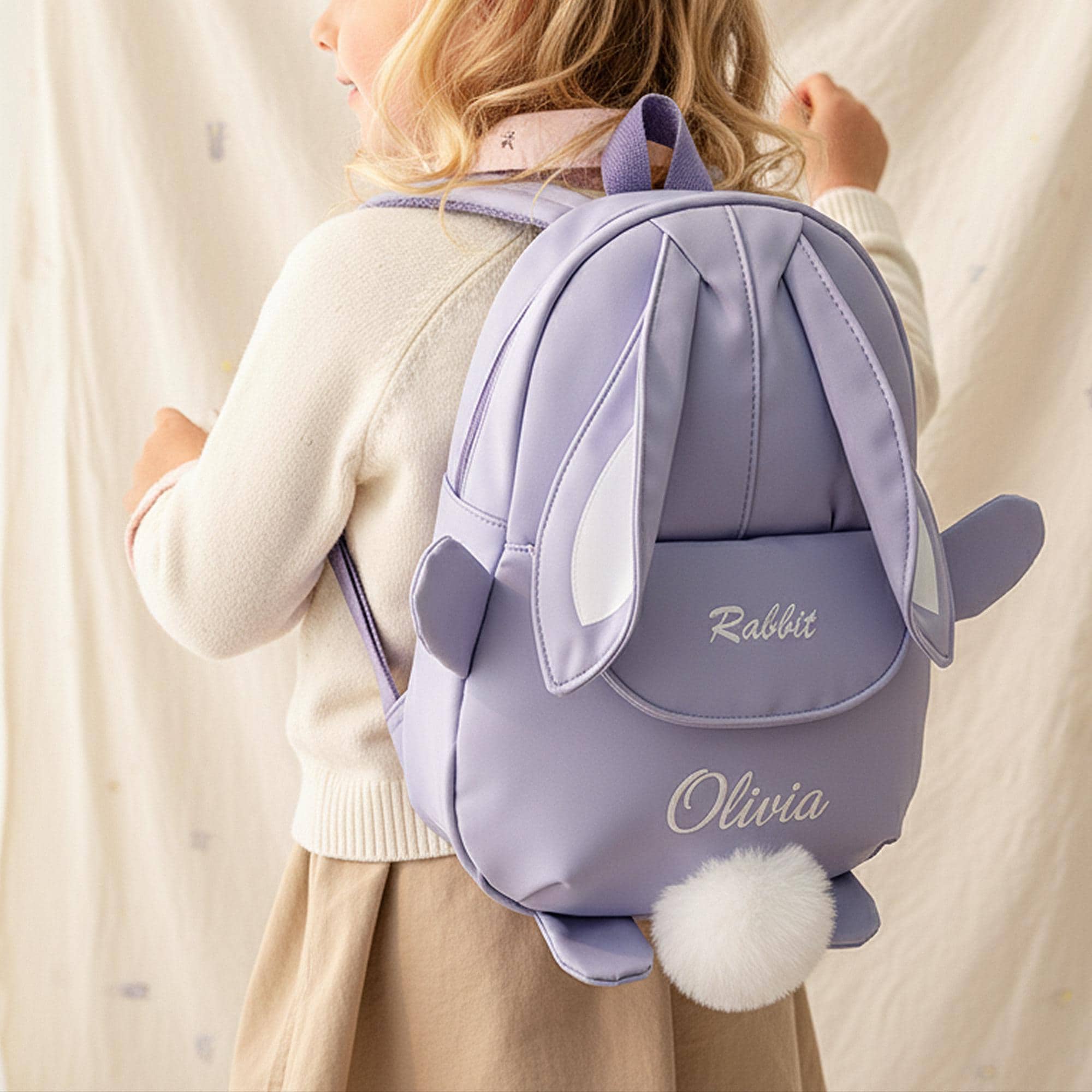 Personalized Toddler Bunny Backpack