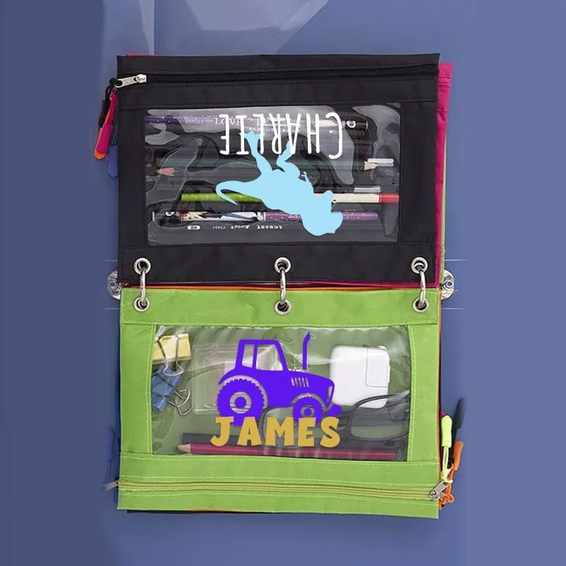 Personalized Original Canvas Zipper Kid Pencil Case