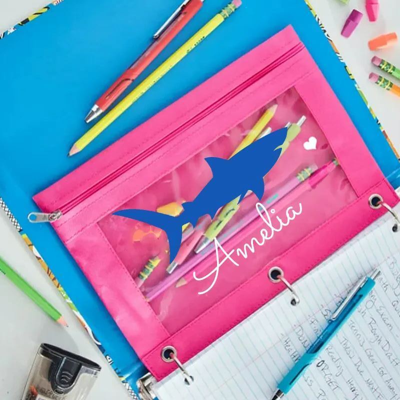 Personalized Original Canvas Zipper Kid Pencil Case