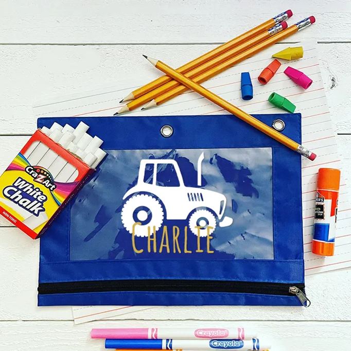 Personalized Original Canvas Zipper Kid Pencil Case