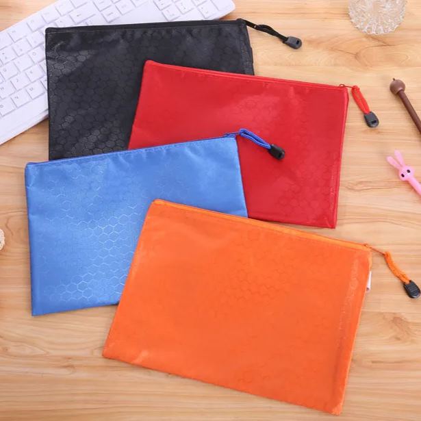 Personalized Leather Patch Canvas Zipper Kid Pencil Case