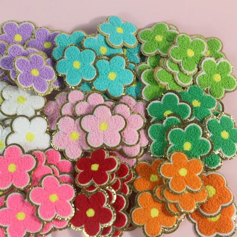 Chenille Multi-Color Iron On Patch