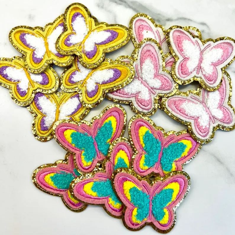 Chenille Multi-Color Iron On Patch