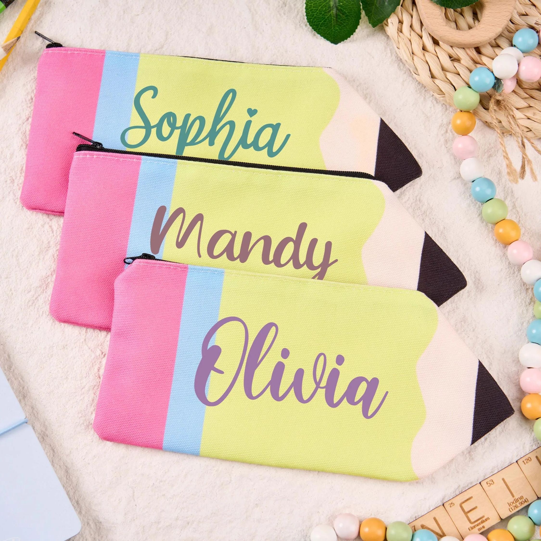Personalized Back To School Pencil Storage