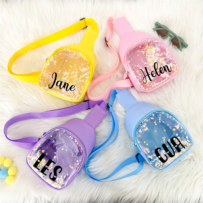 Personalized Kids Sparkle Sling Bag