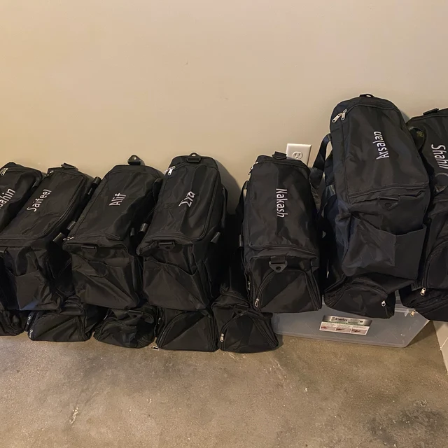 Personalized Embroidery Color Duffle Bag