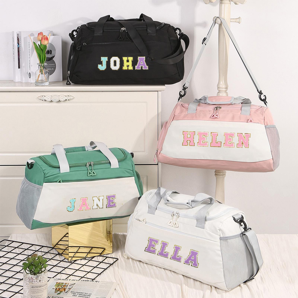 Personalized Name Weekender Travel Duffle Bag