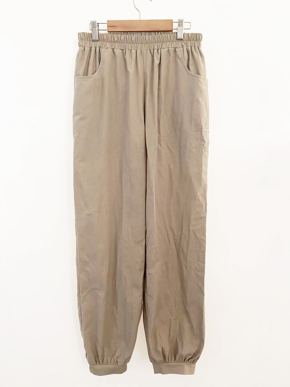 Women's loose cotton linen casual pants