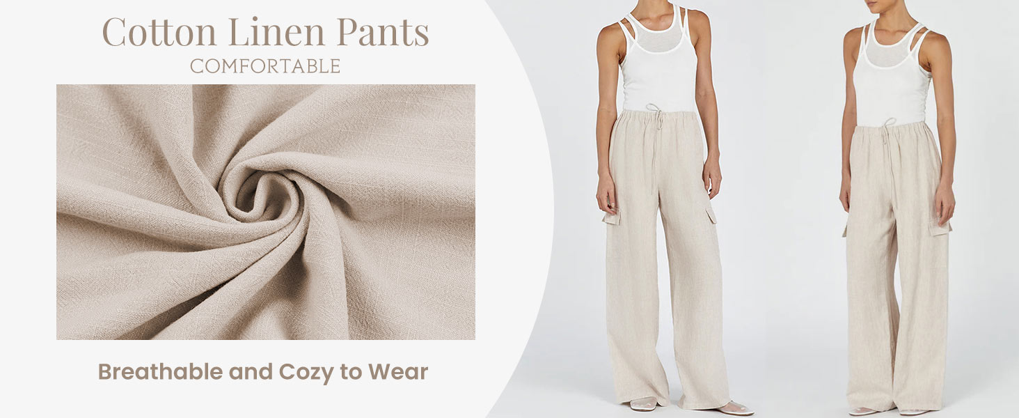 Linen Wide Leg Pants