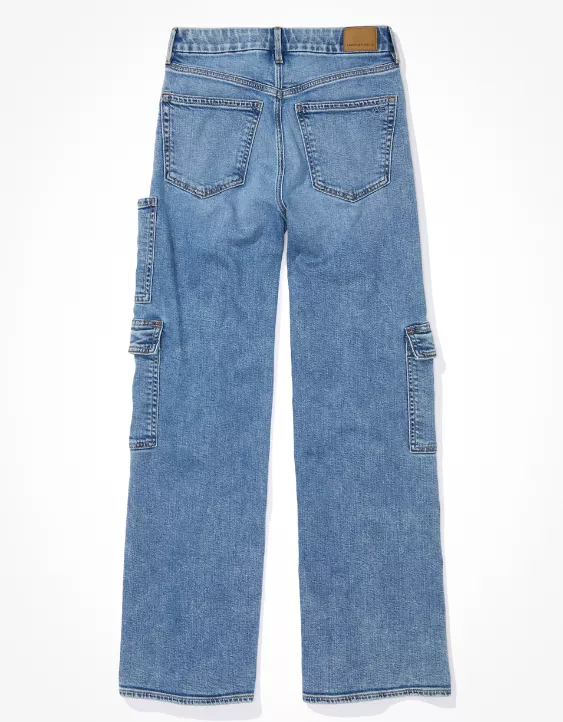 Drape Super High-Waisted Baggy Wide-Leg Jean