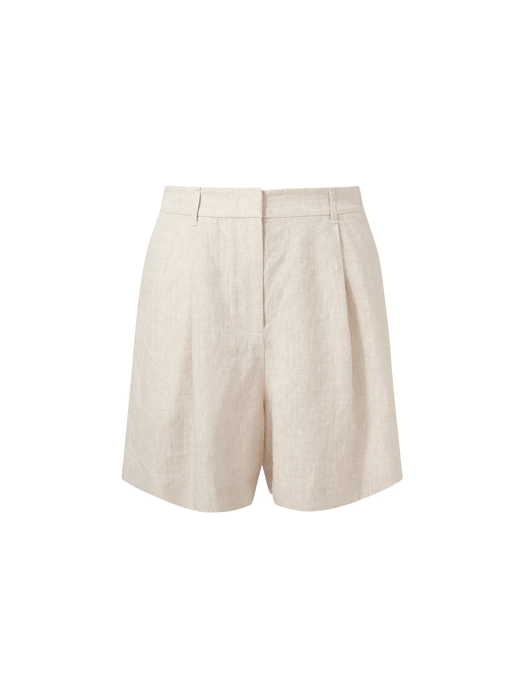 100% Cotton Linen Women Pocket Shorts