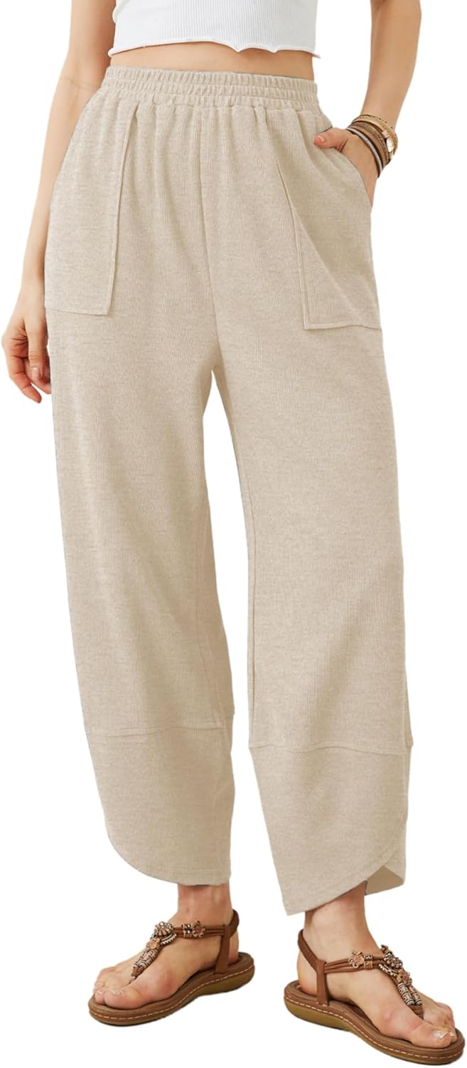 Casual Elastic Palazzo Harem Pants