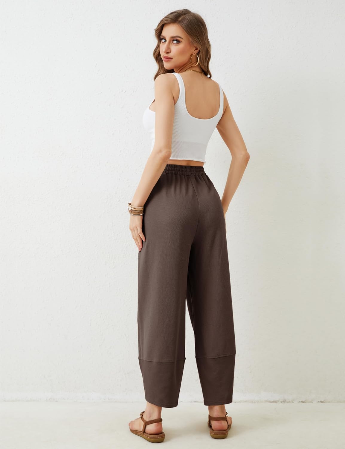Casual Elastic Palazzo Harem Pants