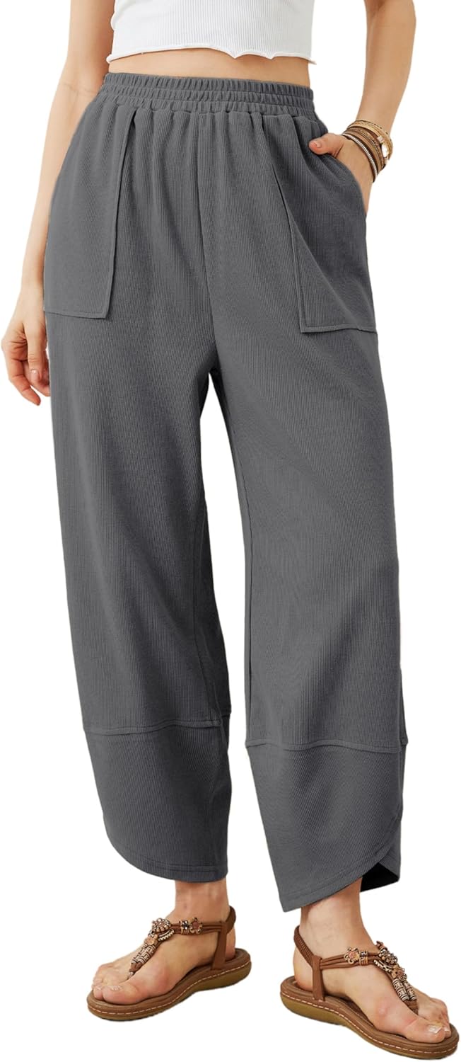 Casual Elastic Palazzo Harem Pants