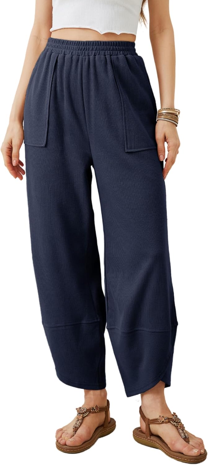 Casual Elastic Palazzo Harem Pants