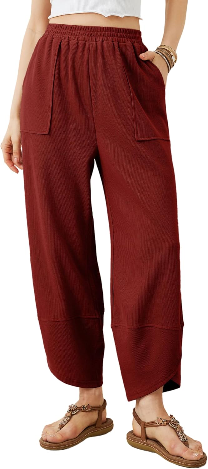 Casual Elastic Palazzo Harem Pants