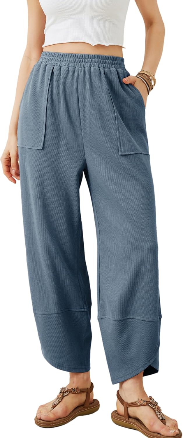 Casual Elastic Palazzo Harem Pants