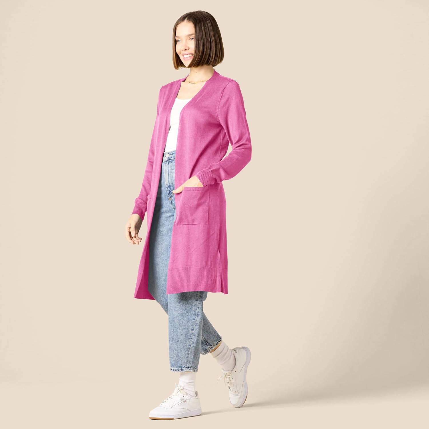 Women's lightweight long-sleeved cardigan