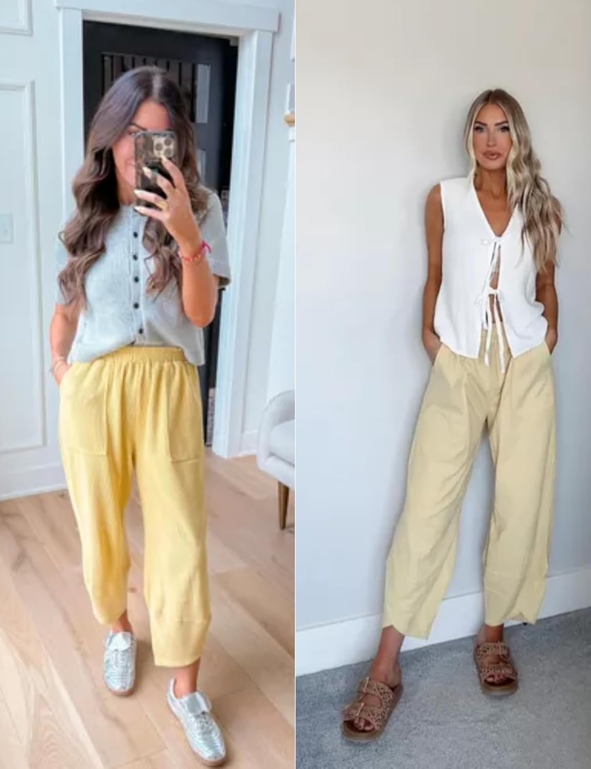 Casual Elastic Palazzo Harem Pants