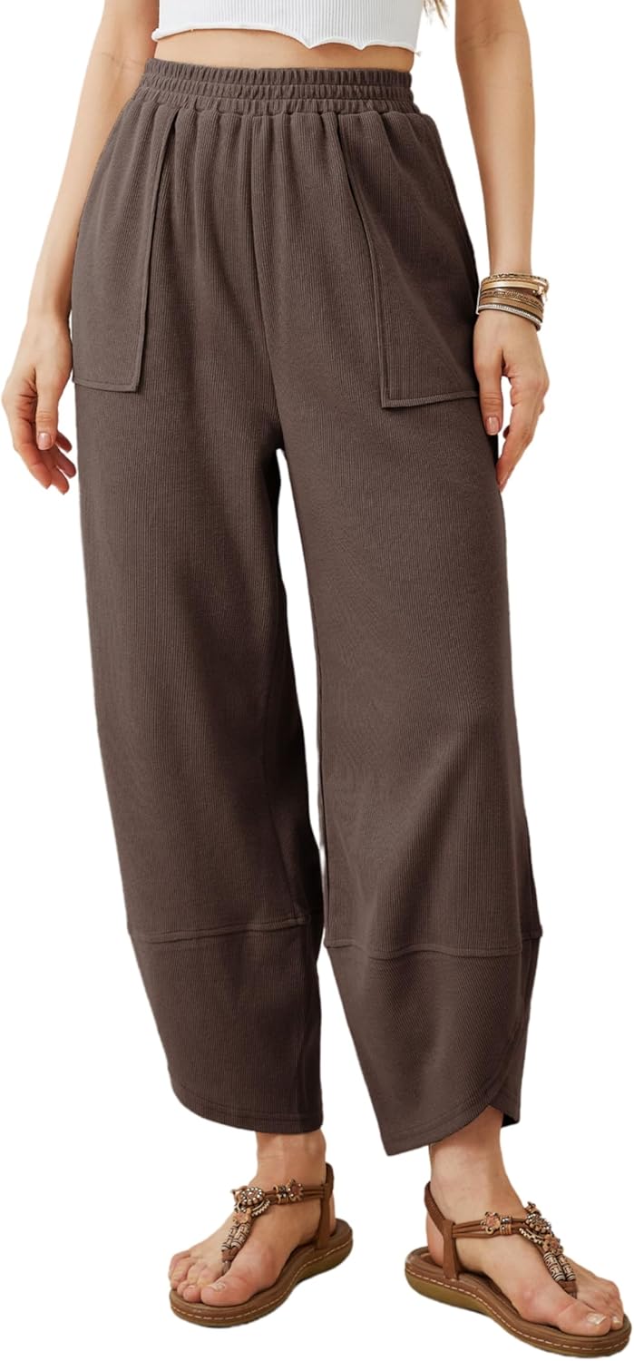 Casual Elastic Palazzo Harem Pants