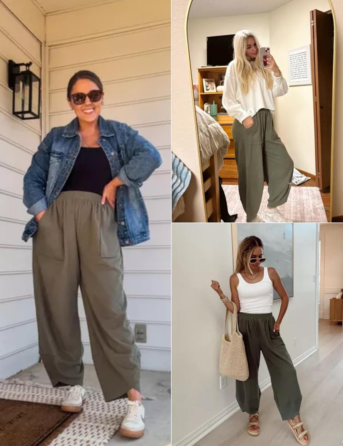 Casual Elastic Palazzo Harem Pants