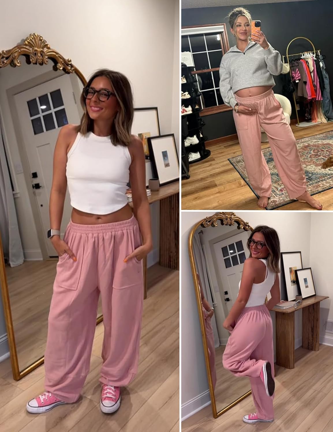 Casual Elastic Palazzo Harem Pants