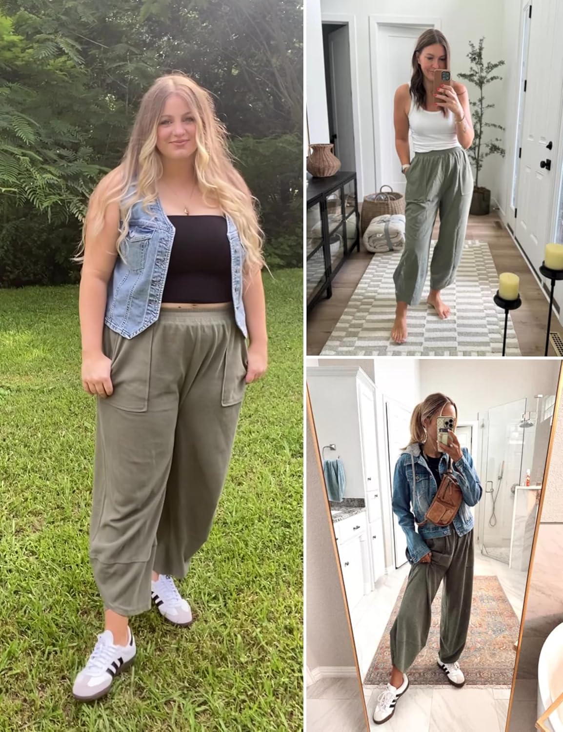 Casual Elastic Palazzo Harem Pants