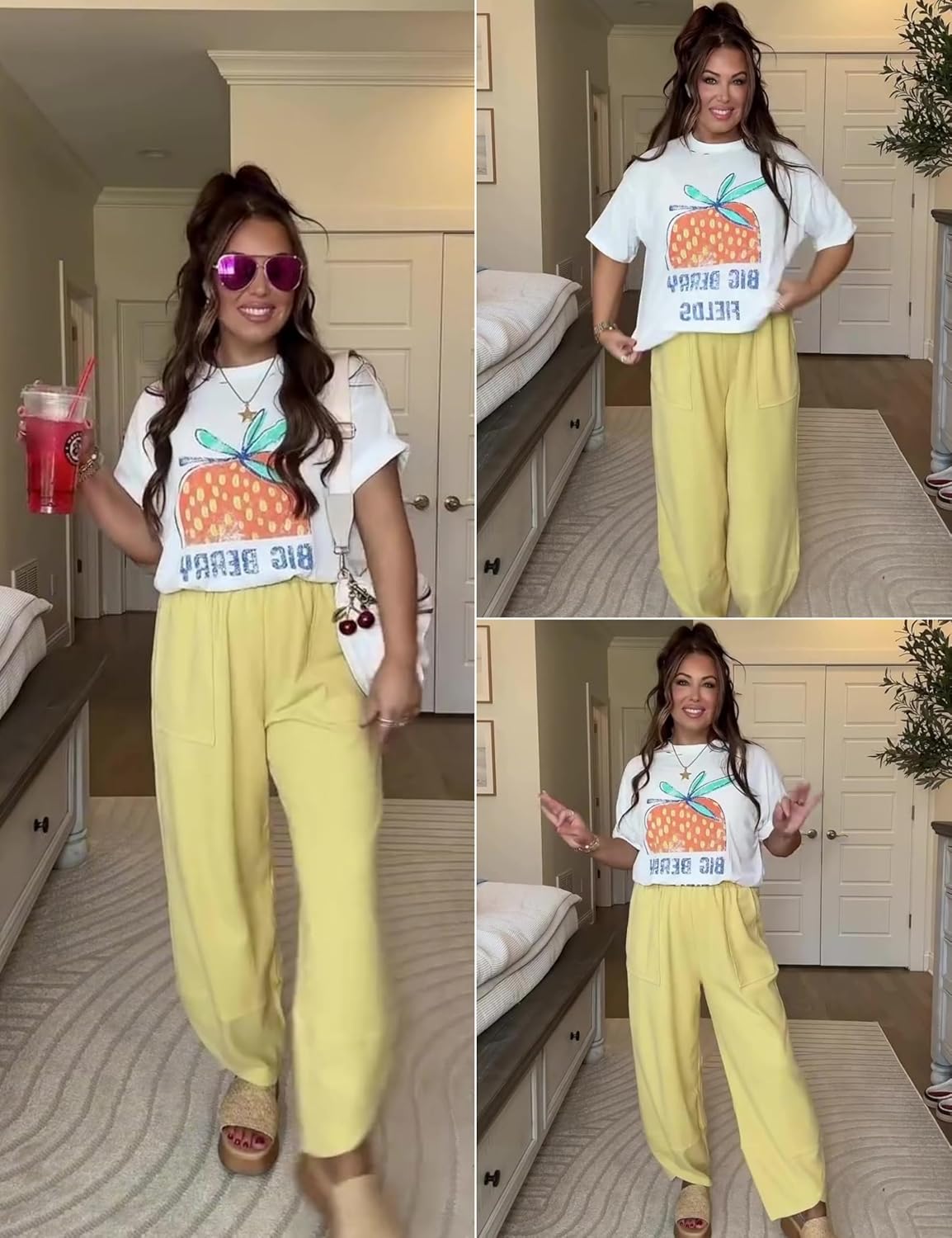 Casual Elastic Palazzo Harem Pants