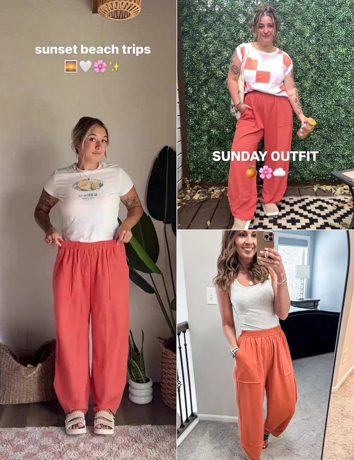 Casual Elastic Palazzo Harem Pants