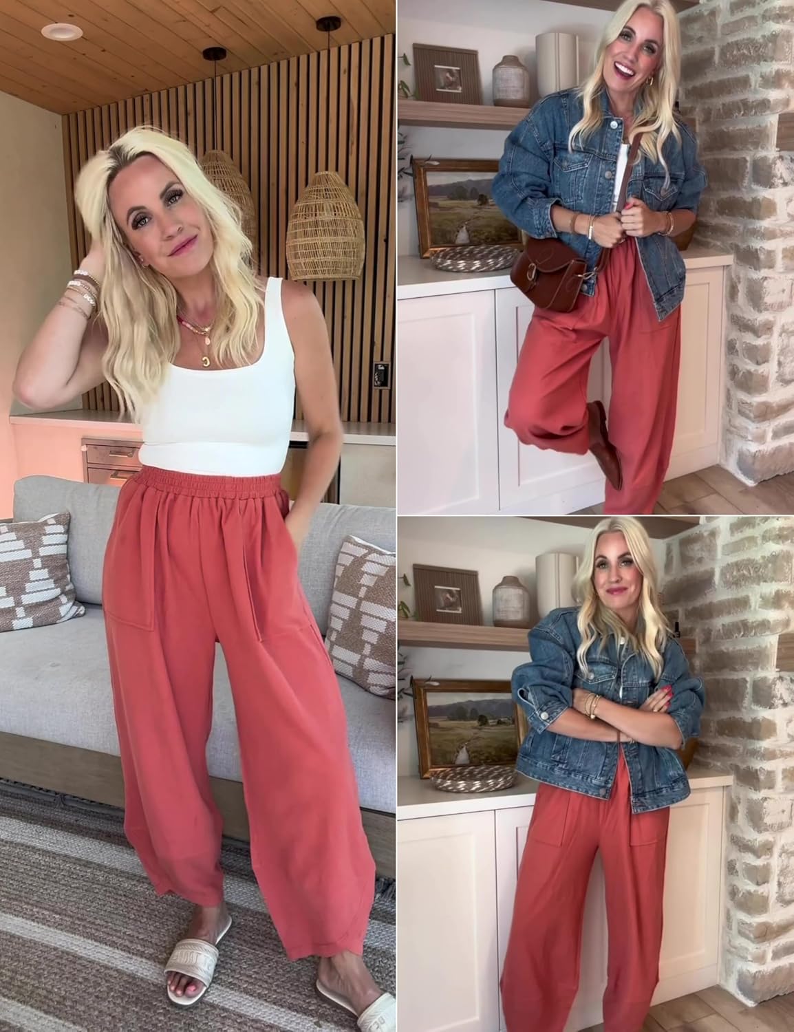Casual Elastic Palazzo Harem Pants