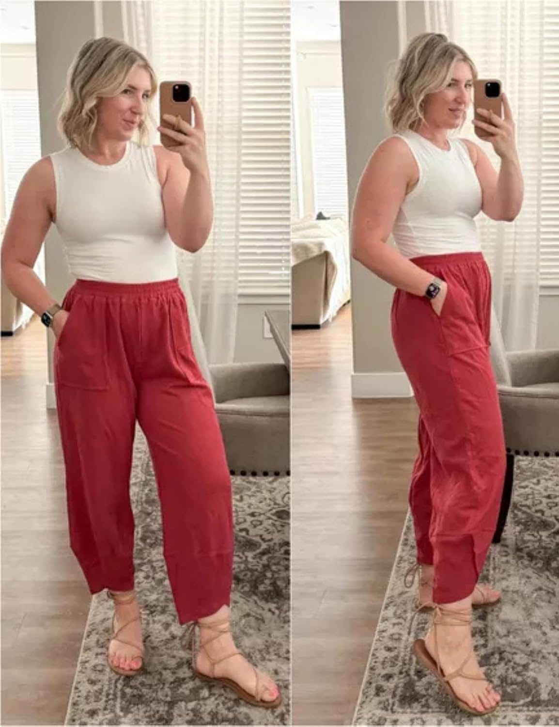 Casual Elastic Palazzo Harem Pants